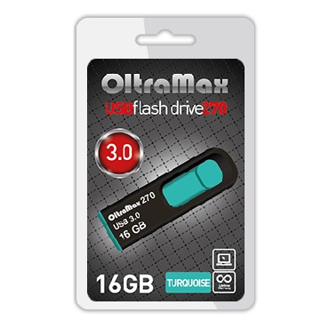 

Флешка 16Gb USB 3.0 OltraMax OM 270, Бирюза (OM-16GB-270-Turquoise), OM 270