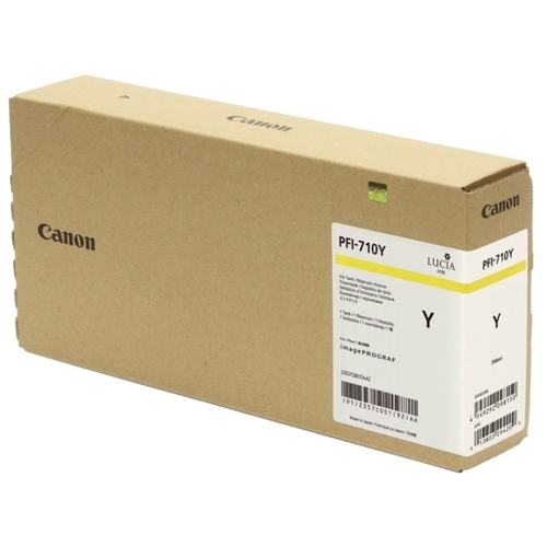 

Картридж струйный Canon PFI-710Y (2357C001), желтый, оригинальный, объем 700 мл для Canon iPF TX-2000/TX-3000/TX-4000, PFI-710Y