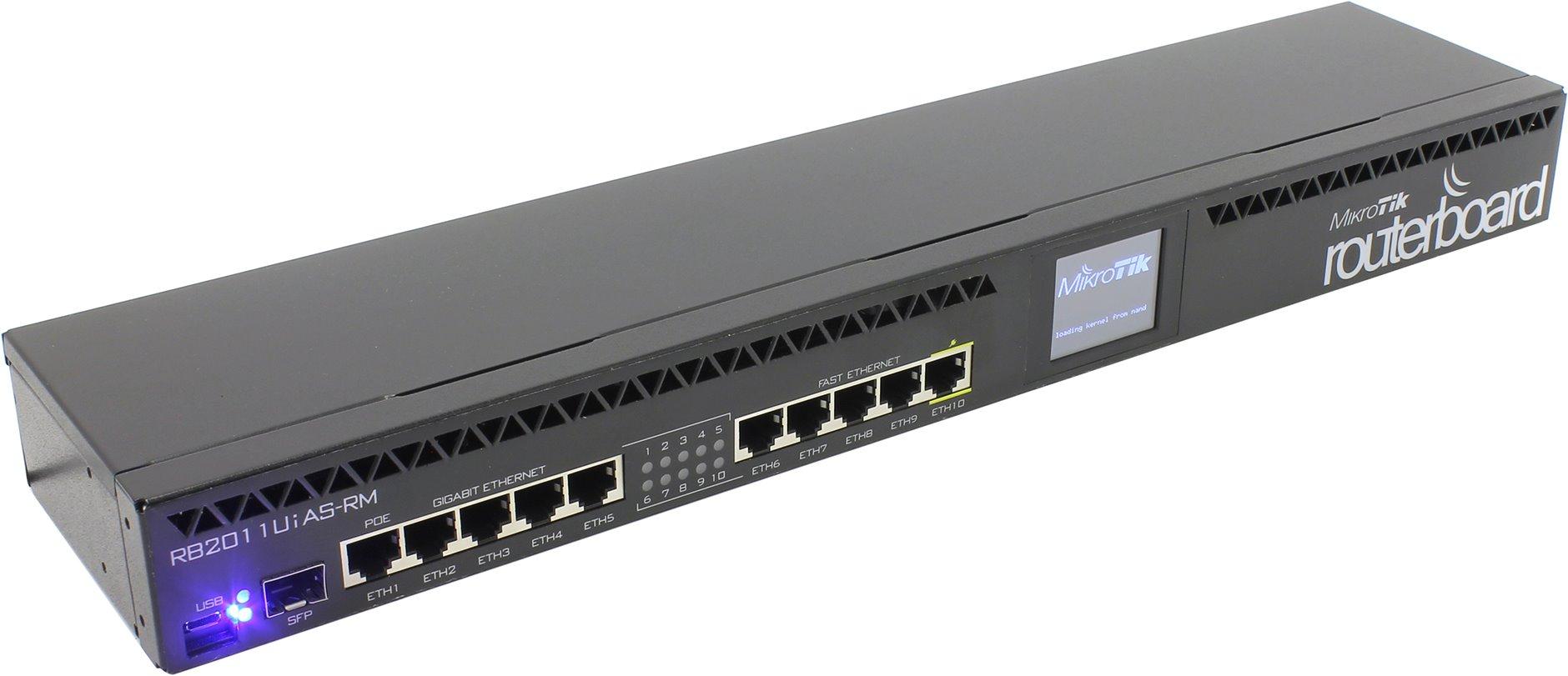 Маршрутизатор MikroTik RouterBoard RB2011UiAS-RM