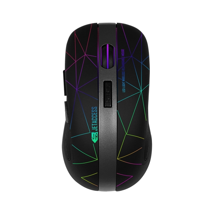 

Мышь беспроводная Jet.A OM-R53G, 1600dpi, оптическая светодиодная, USB, черный, OM-R53G