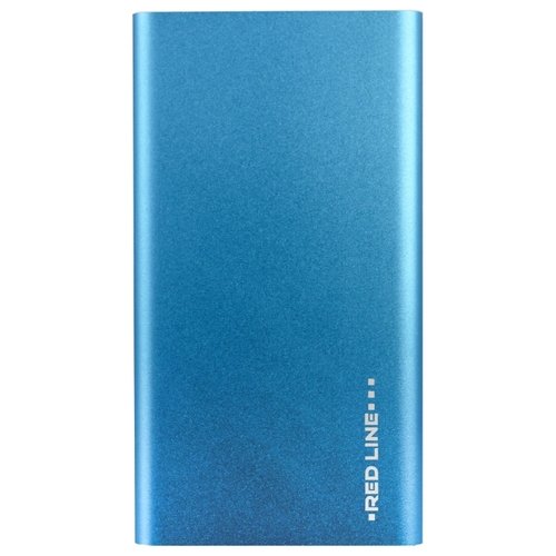Портативный аккумулятор (Powerbank) Red Line J01 4000 mAh, голубой, 4000mAh, 1xUSB, 1A, серебристый (УТ000009486) - фото 1