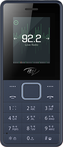 

Мобильный телефон ITEL IT2160 1.8", 160x128 TN, BT Cam, 2-Sim, 1000mAh, темно-cиний, IT2160