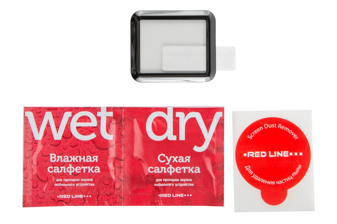 

Защитное стекло Red Line Apple Watch (s3) - 42mm, Full screen (3D), tempered glass (УТ000015887)