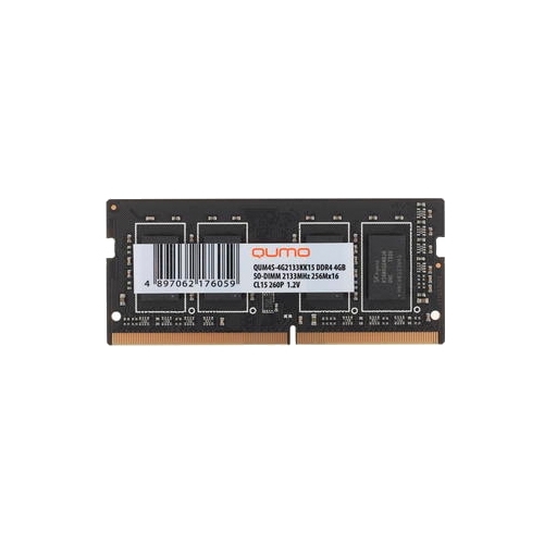 

Память DDR4 SODIMM 8Gb, 2133MHz, CL15, 1.2V, Qumo (QUM4S-8G2133C15/QUM4S-8G2133P15), QUM4S-8G2133P15