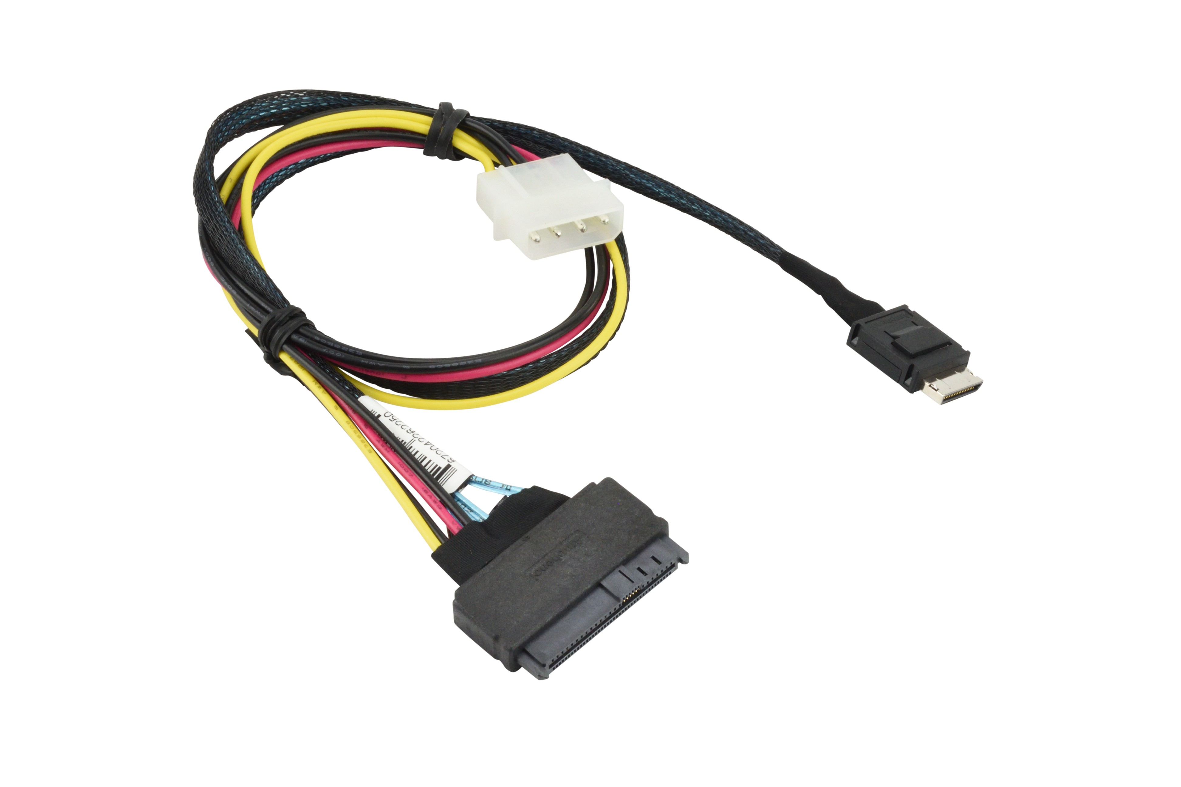

Кабель SuperMicro, SFF-8611 (OCuLink) - SFF-8639 (U.2), для NVMe SSD, 55 см, черный (CBL-SAST-0956)