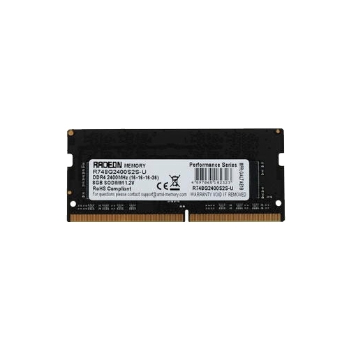 

Память DDR4 SODIMM 8Gb, 2400MHz, CL16, 1.2 В, AMD, R7 Performance (R748G2400S2S-U), R748G2400S2S-U