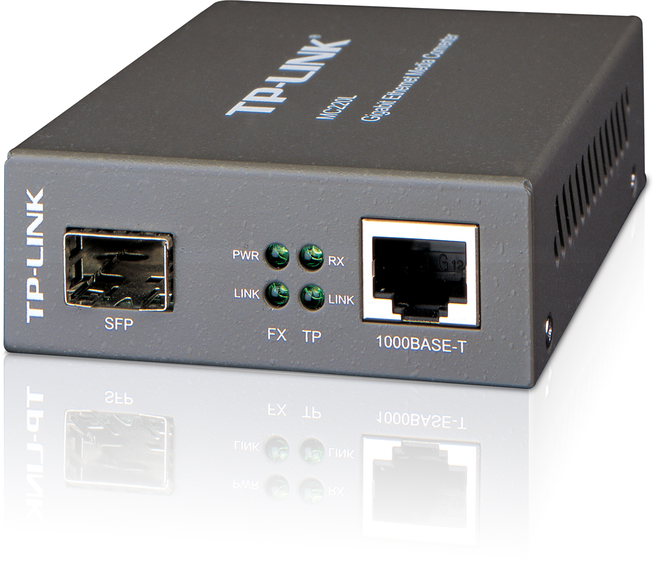 Медиаконвертер TP-Link MC220L, RJ-45x1 Гбит/с, SFPx1 Гбит/с