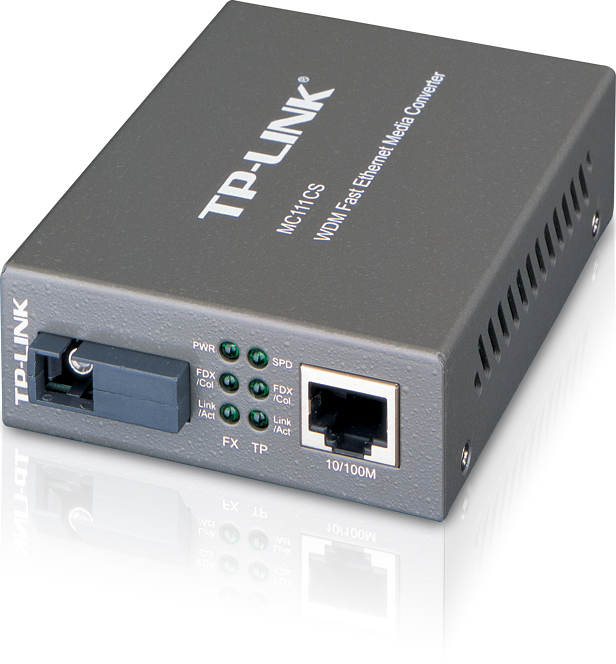

Медиаконвертер TP-LINK WDM MC111CS, 1 порт Ethernet 100 Мбит/с, 1 порт SC 100 Мбит/с, Серый, MC111CS