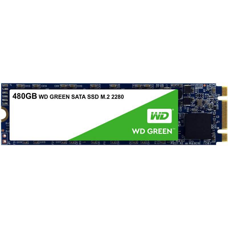 

Твердотельный накопитель (SSD) Western Digital 480Gb Green, 2280, M.2 (WDS480G2G0B)