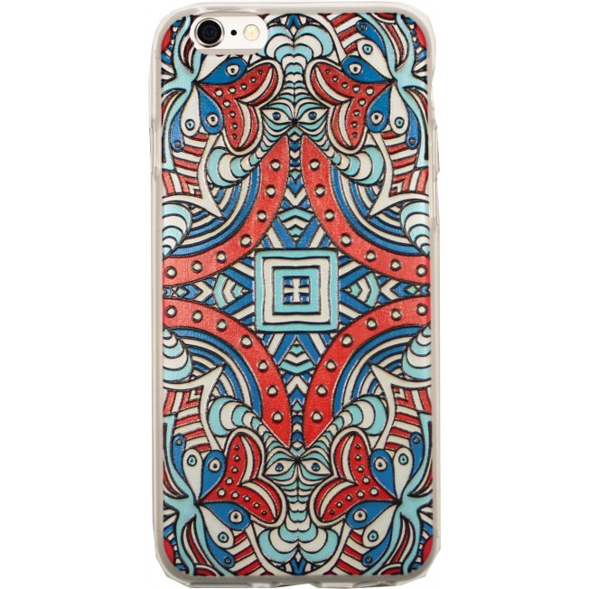 

Чехол-накладка Red Line iBox Fashion для смартфона Apple 6/6S, силикон, дизайн №78