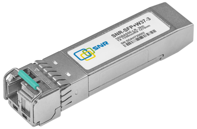 

Модуль SFP+ SNR, 3 км, LC, Tx:1330 нм, Rx:1270 нм, 10 Гбит/с, SM, одинарный, WDM, DDM (SNR-SFP+W37-3)