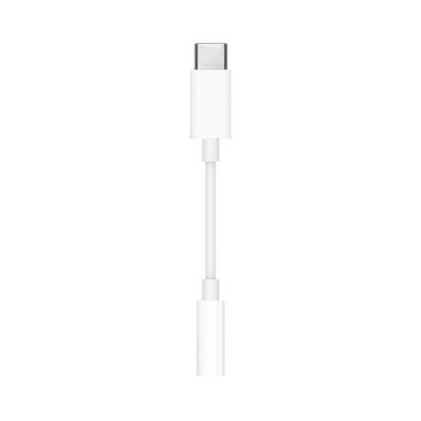 

Кабель-переходник (адаптер) USB Type-C(M)-Jack 3.5mm(F), MFi, 10 см, белый, Apple A2155 (MU7E2ZM/A)