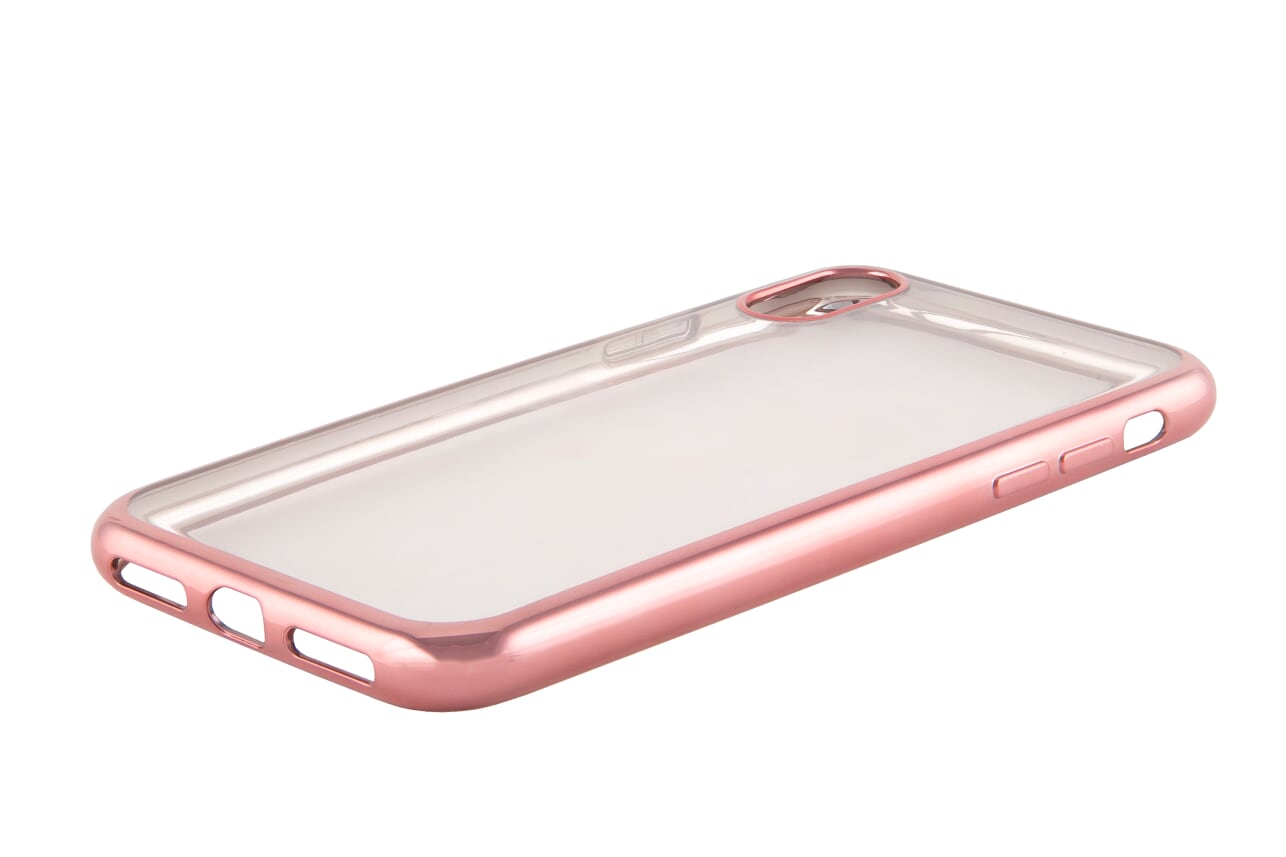 

Чехол-накладка Red Line iBox Blaze для смартфона Apple iPhone XR, силикон, прозрачный/розовый