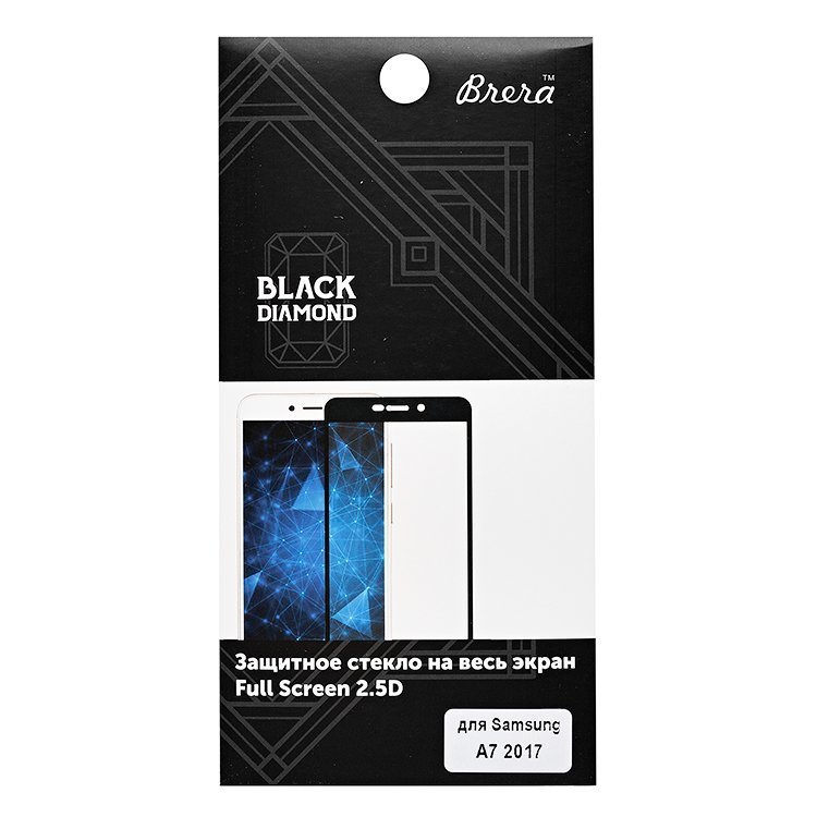 

Защитное стекло Brera для смартфона Samsung SM-A720 Galaxy A7 2017 2.5D Full Screen, с черной рамкой (84360)