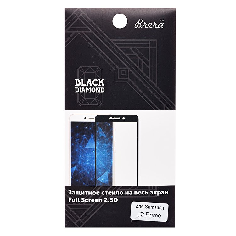 

Защитное стекло Brera для смартфона Samsung SM-G532 Galaxy J2 Prime 2.5D Full Screen, с черной рамкой (89853)