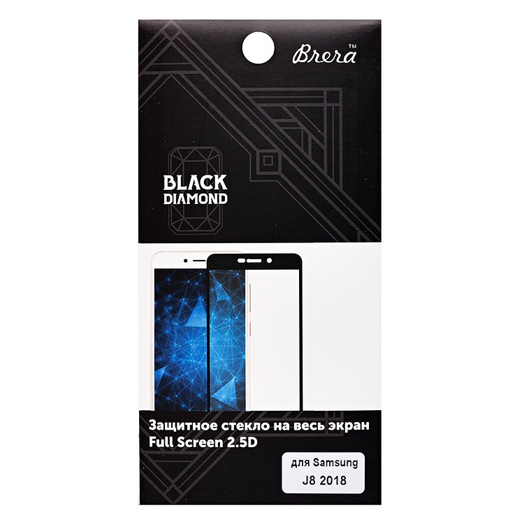 

Защитное стекло Brera для смартфона Samsung SM-J810 Galaxy J8 2018 2.5D Full Screen, с черной рамкой (89012)