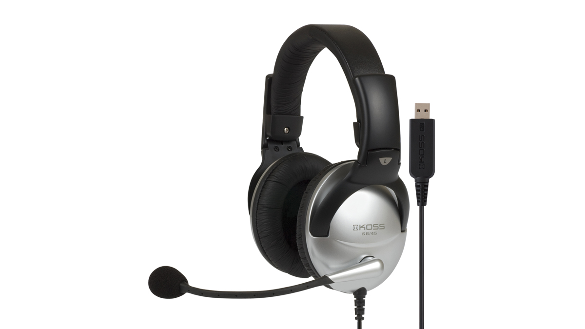 

Проводная гарнитура Koss SB-45, USB, серебристый (15116464), SB-45