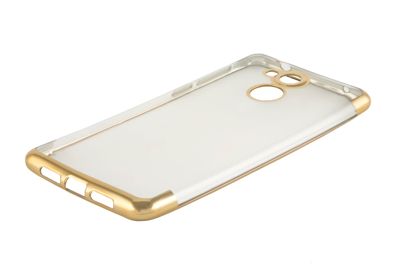 

Чехол-накладка Red Line iBox Blaze для смартфона Huawei Honor 6С, силикон, прозрачный/золотистый