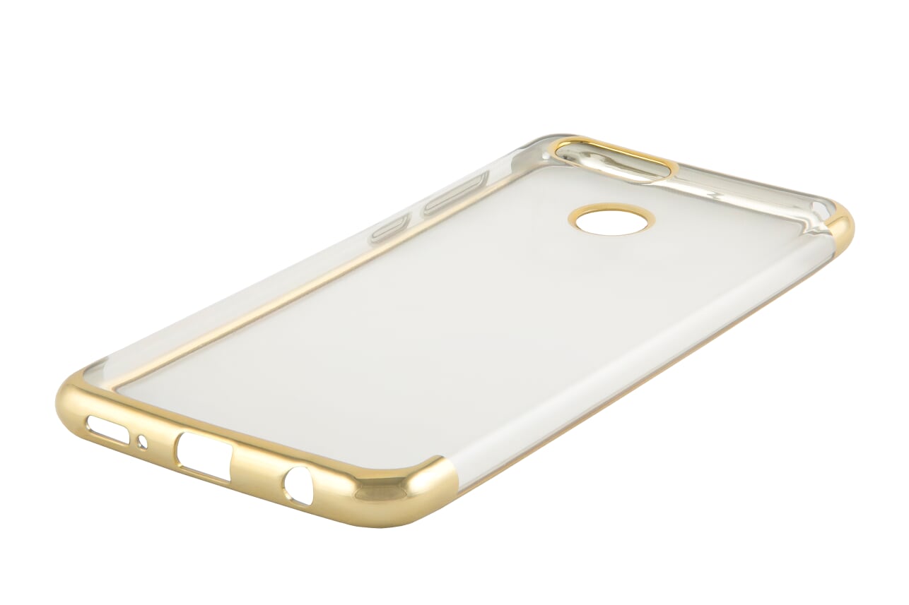 

Чехол-накладка Red Line iBox Blaze для смартфона Huawei Honor 7X, силикон, прозрачный/золотистый