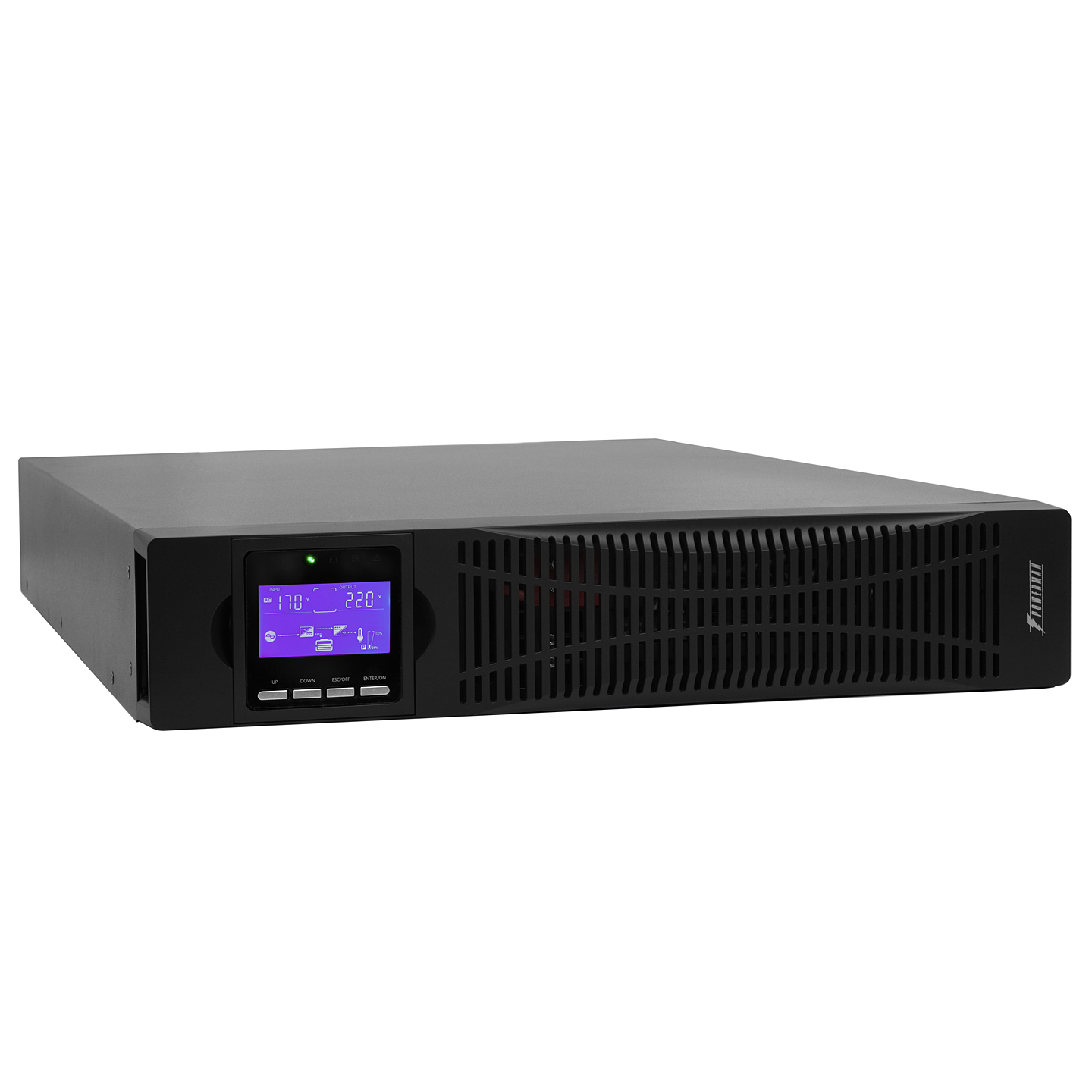 ИБП Powerman Online 1000 RT, 1000 В·А, 900 Вт, IEC, розеток - 8, USB, черный