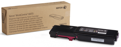 

Картридж лазерный Xerox 106R02753, пурпурный, 7500 страниц, оригинальный для Xerox WorkCentre 6655