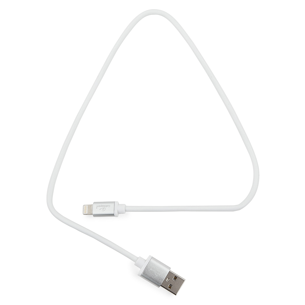 

Кабель USB-Lightning 8-pin, Cablexpert, 0.5m, белый, блистер (CC-S-APUSB01W-0.5M)
