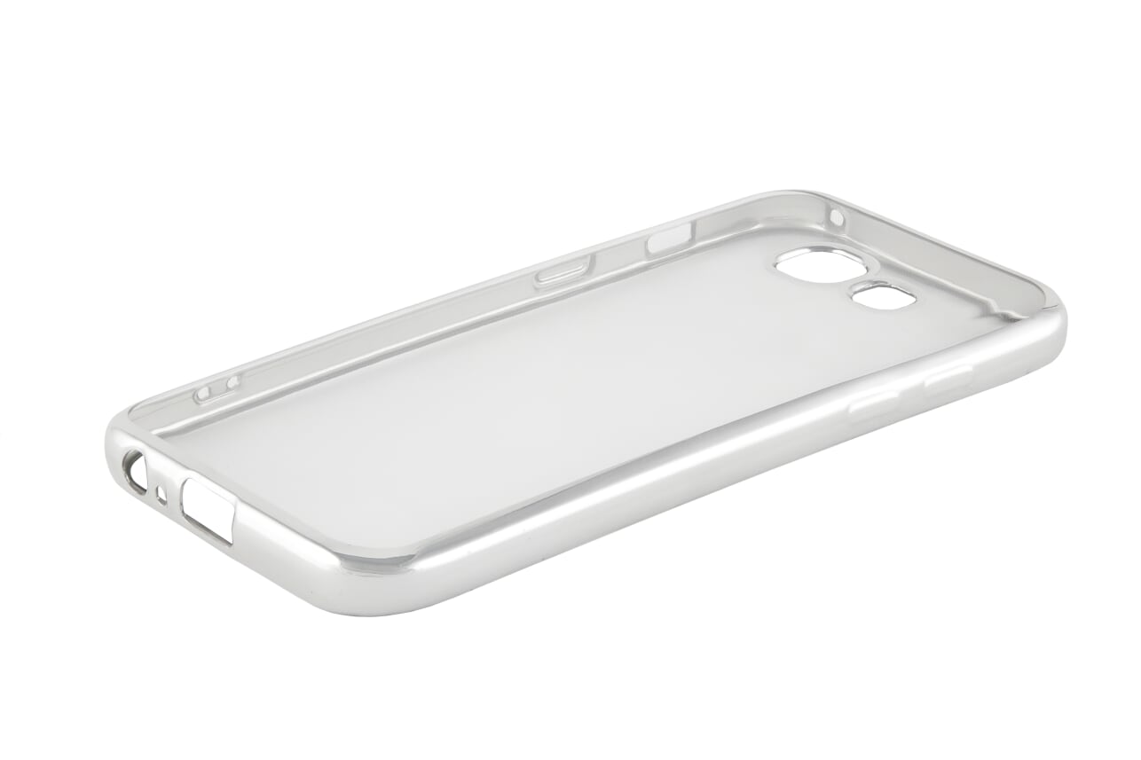 

Чехол-накладка Red Line iBox Blaze для смартфона Samsung Galaxy A3 (2017), силикон, прозрачный/серебристый