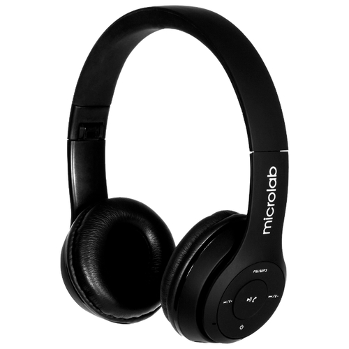 

Беспроводные наушники Microlab T970BT, mini jack 3.5 mm, черный, T970BT