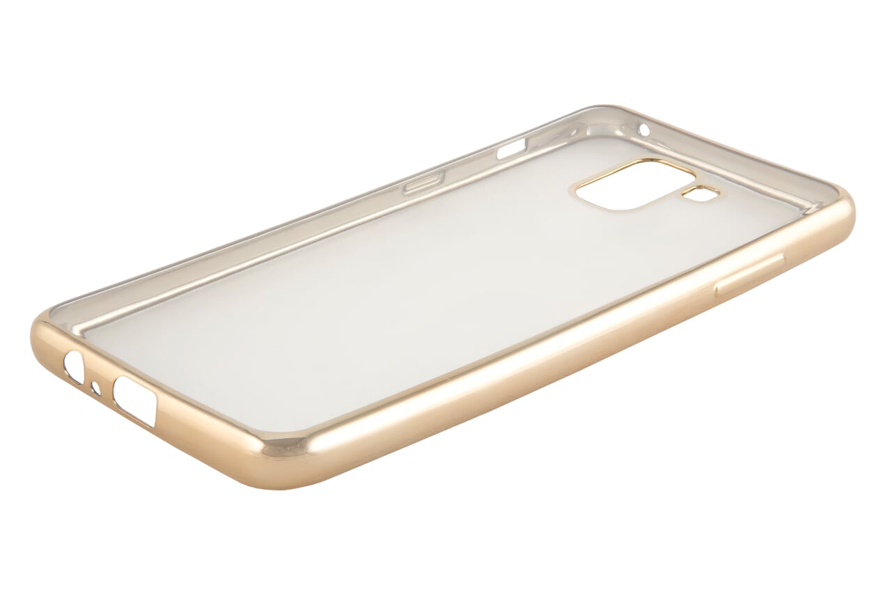 

Чехол-накладка Red Line iBox Blaze для смартфона Samsung Galaxy A8 Plus 2018 (А730), силикон, прозрачный/золотистый