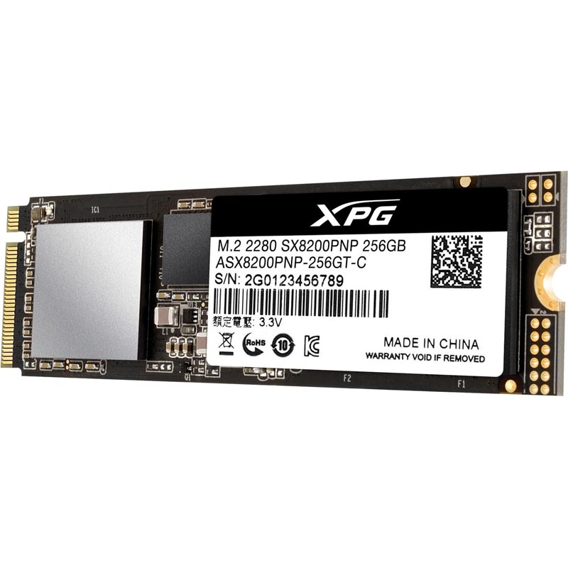 Твердотельный накопитель (SSD) ADATA 256Gb XPG SX8200 Pro, 2280, M.2, NVMe (ASX8200PNP-256GT-C) - фото 1