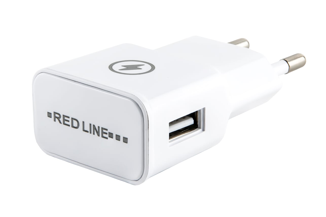 

Сетевое зарядное устройство Red Line NT-1A, 1USB, 1A, белый (УТ000009406), NT-1A