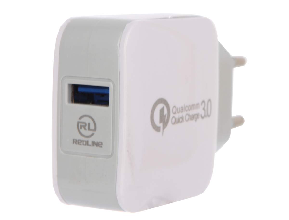 

Сетевое зарядное устройство Red Line NQC-4, 1USB, Quick Charge, 2.4A, белый (УТ000016519), NQC-4