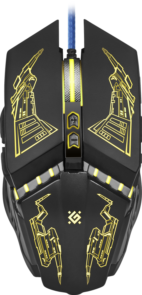 

Мышь проводная Defender Halo Z GM-430L, 4000dpi, оптическая светодиодная, USB, черный (52430), Halo Z GM-430L