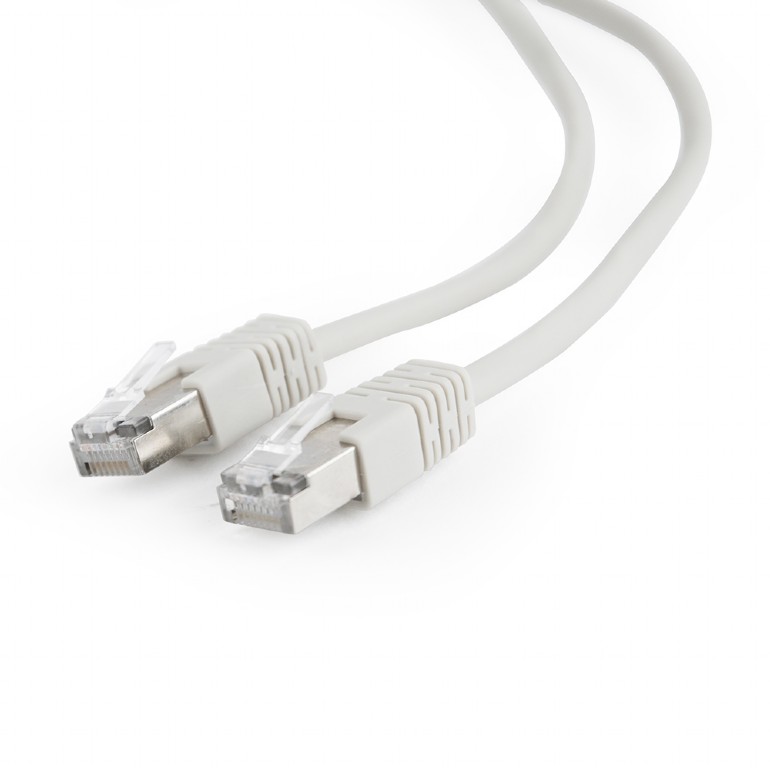 Патч-корд FTP кат.5e, 2м, RJ45-RJ45, серый, Cablexpert (PP22-2m)