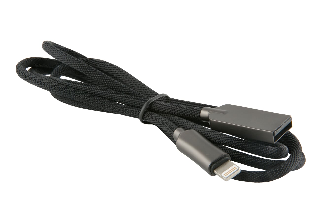 

Кабель USB-Lightning 8-pin, 1м, черный Red Line