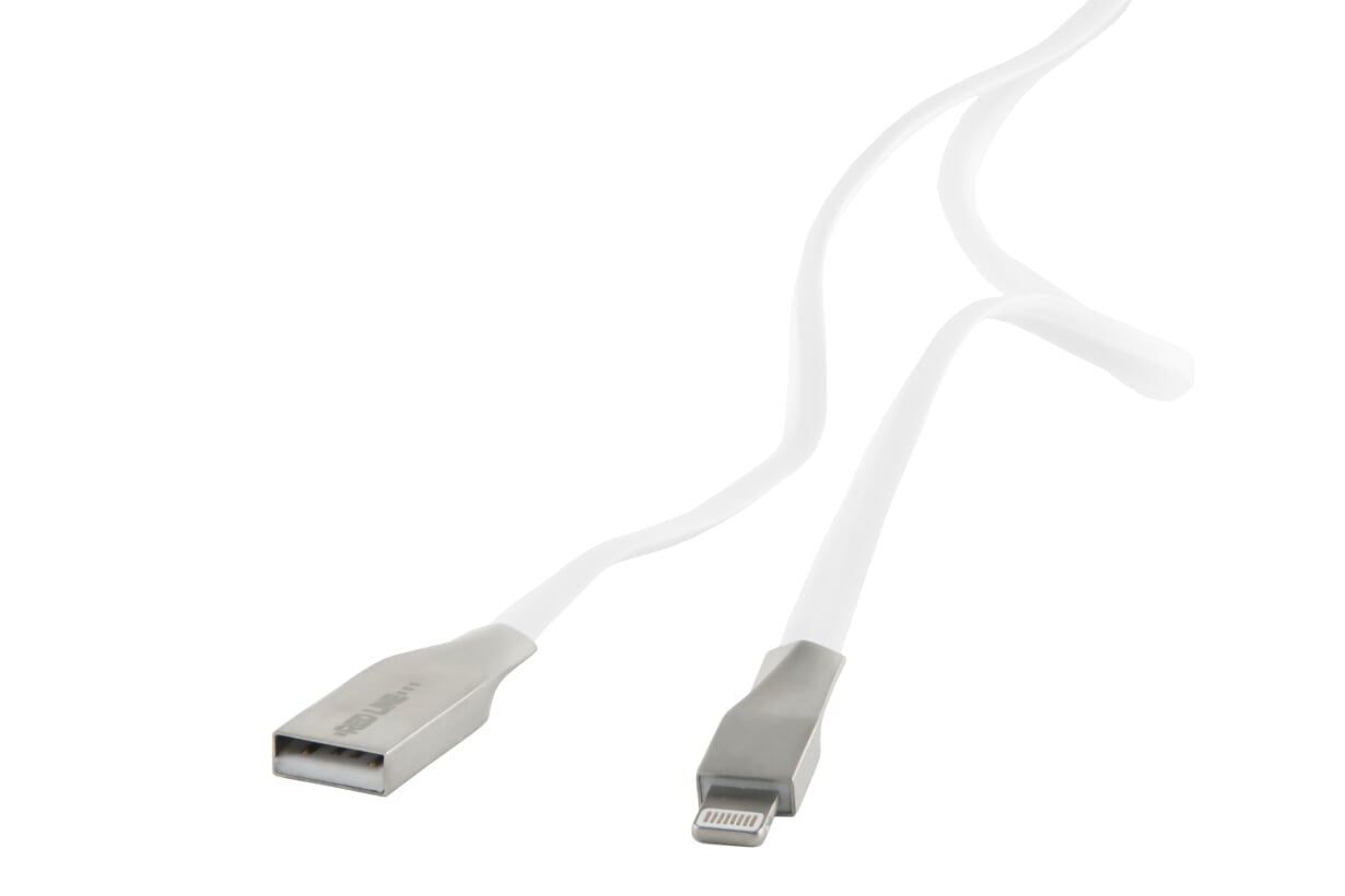 

Кабель USB-Lightning 8-pin, 1м, белый Red Line