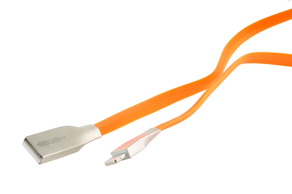 

Кабель USB-Lightning 8-pin, 1м, оранжевый Red Line