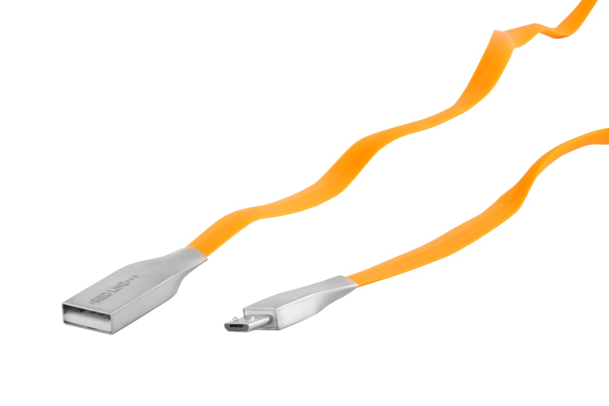 

Кабель USB-Micro USB, 1м, оранжевый Red Line