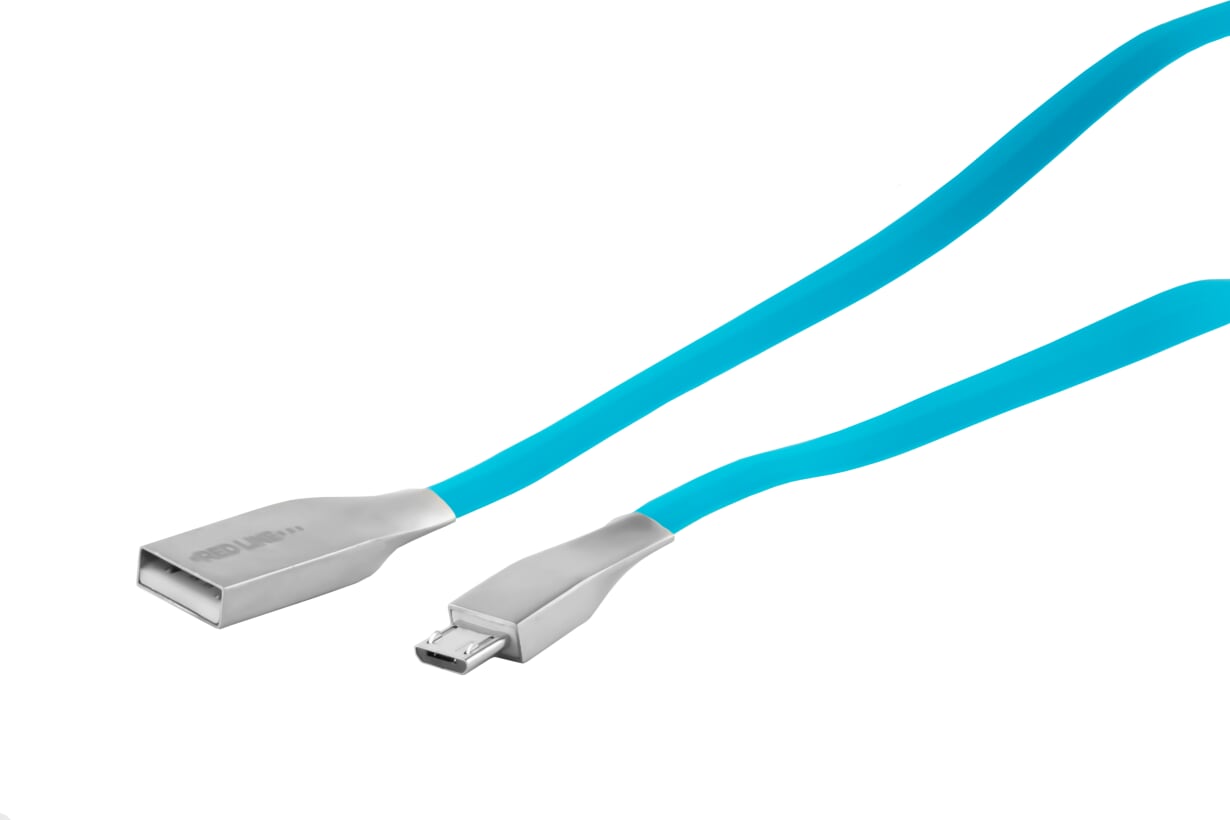

Кабель USB-Micro USB, 1м, синий Red Line