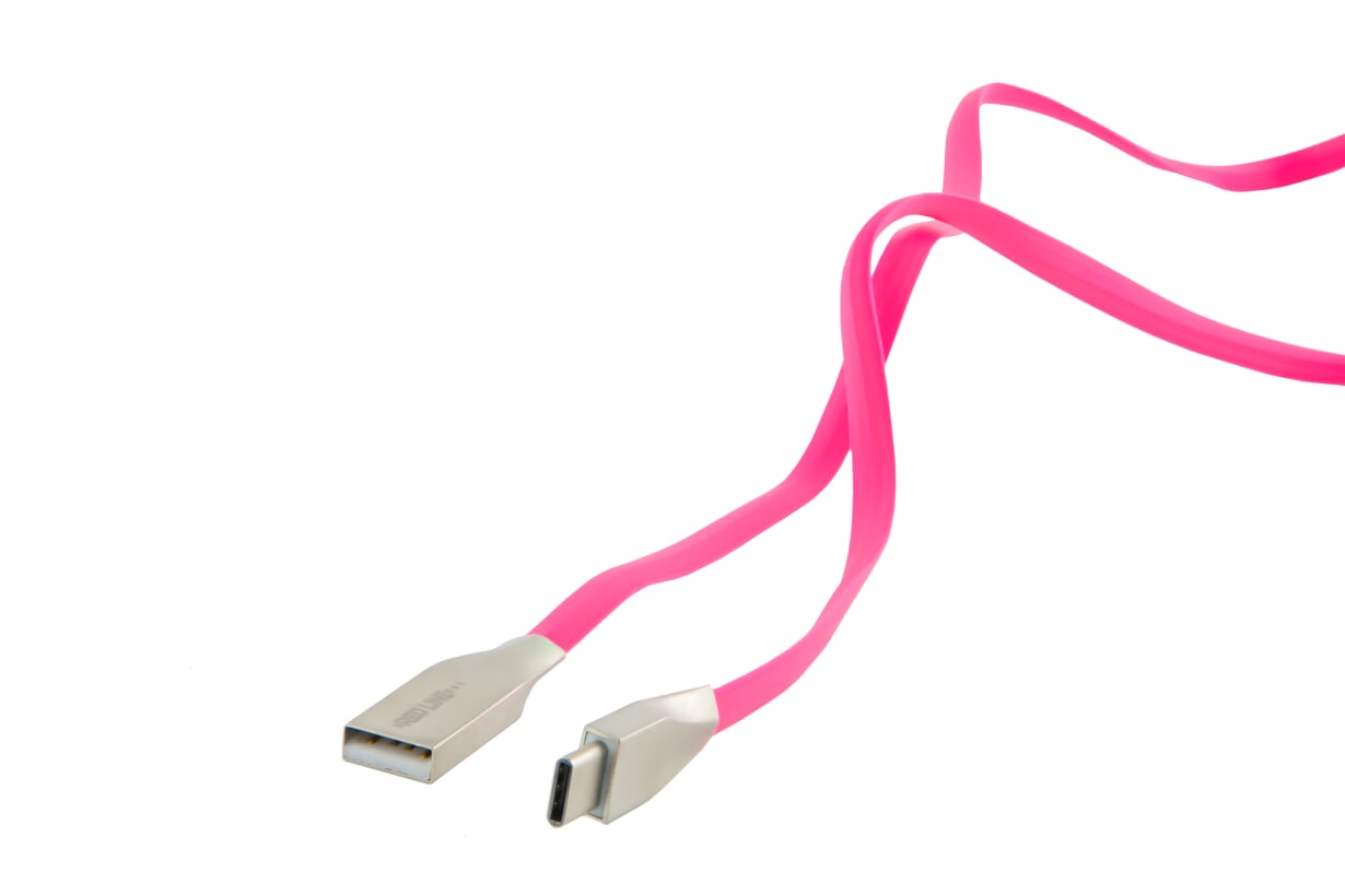 

Кабель USB-USB Type-C, 1м, розовый Red Line