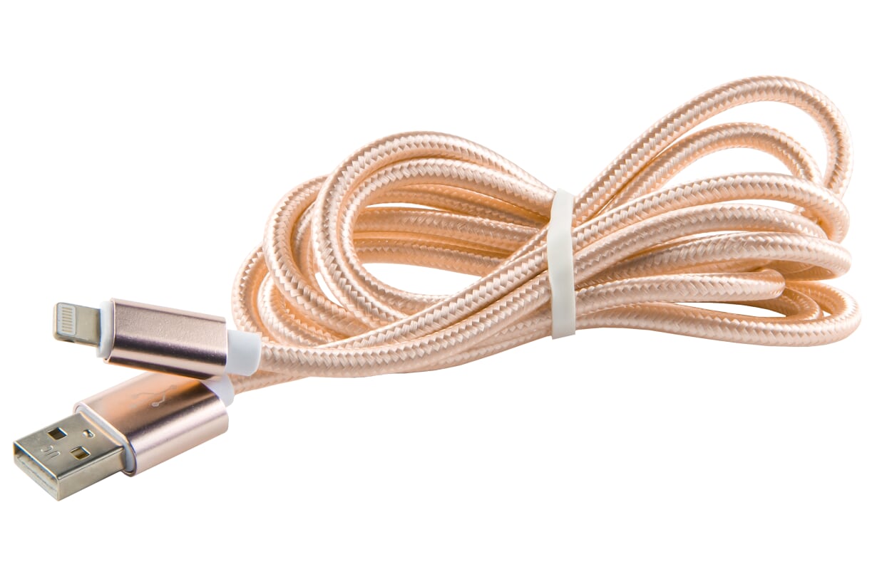 

Кабель USB-Lightning 8-pin, 2м, золотистый Red Line