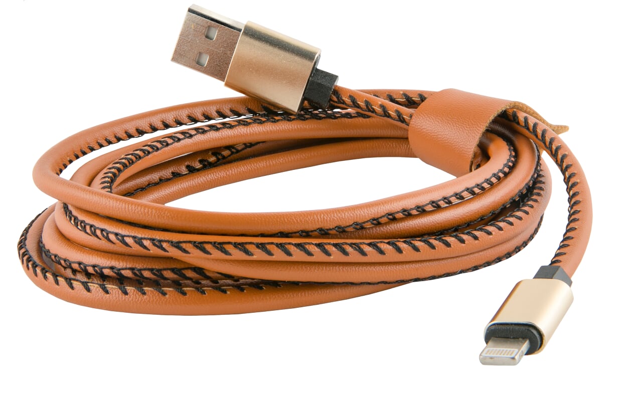 

Кабель USB-Lightning 8-pin, 2м, коричневый Red Line