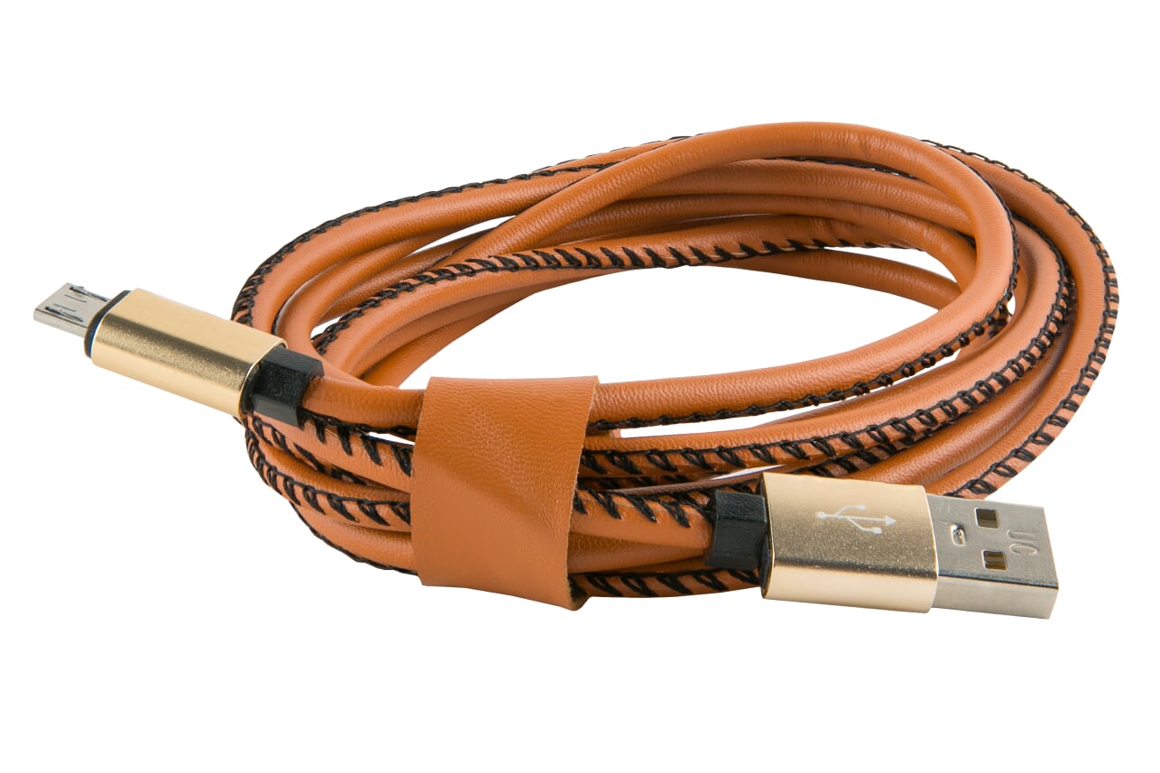 

Кабель USB-Micro USB, 2м, коричневый Red Line