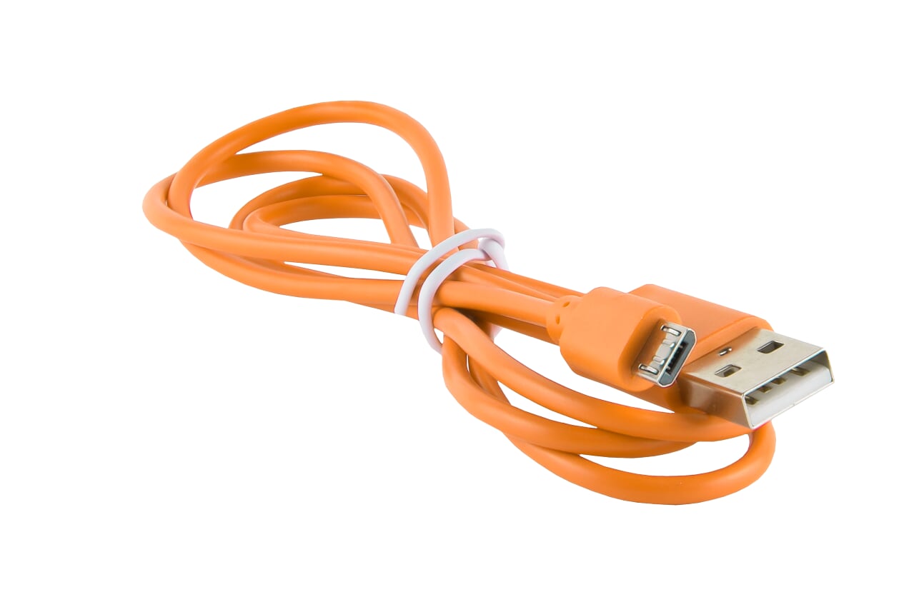 

Кабель USB 2.0(Am)-Micro USB 2.0(Bm), 1м, оранжевый Redline