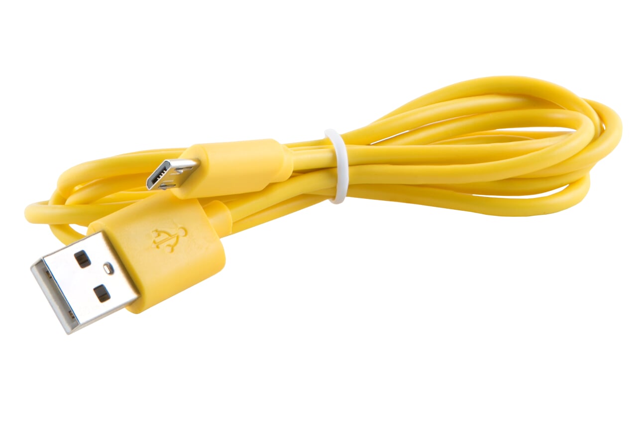 

Кабель USB-Micro USB, 1м, желтый Red Line
