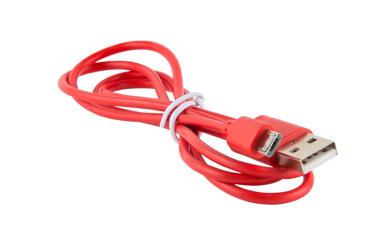 

Кабель USB-Micro USB, 1м, красный Red Line
