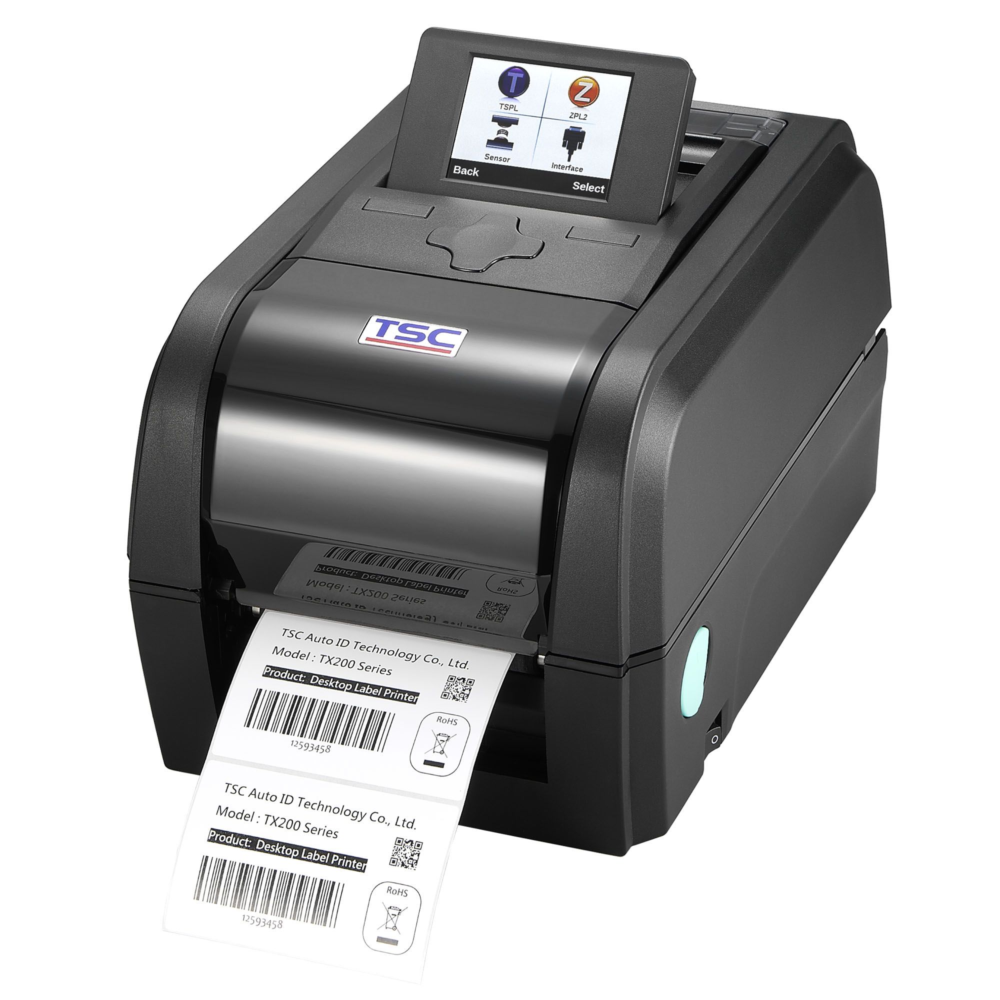 

Принтер этикеток TSC TX200, термотрансфер, 203dpi, 108мм, COM, LAN, USB, USB Host (99-053A033-0202/99-053A033-51LF), TX200