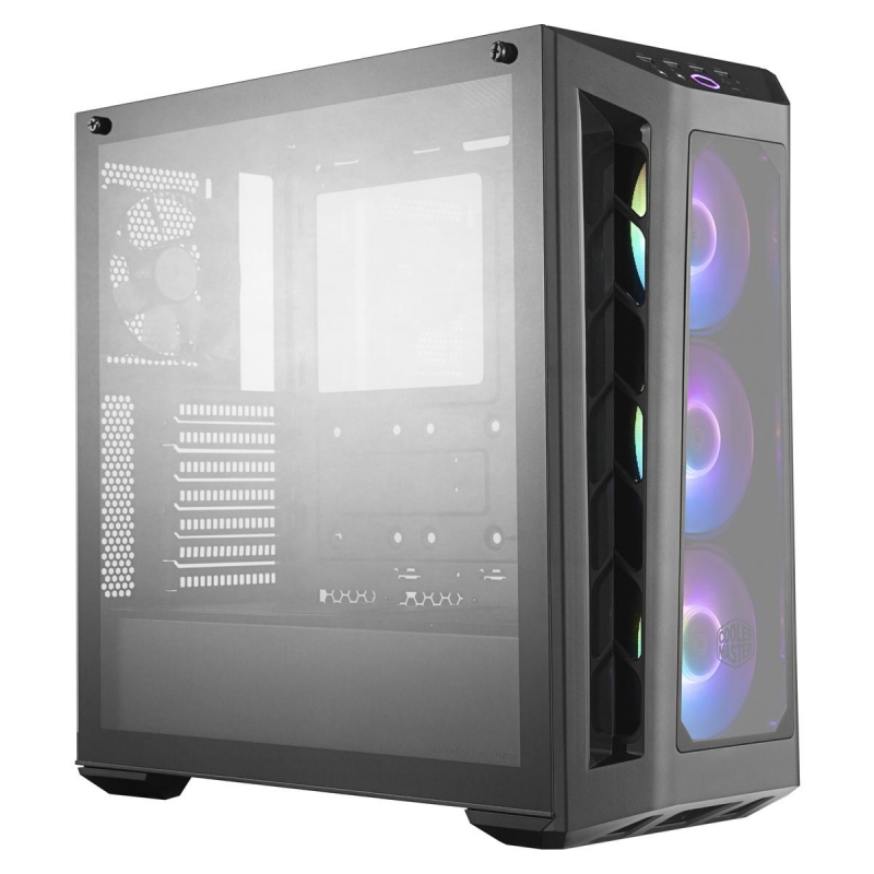 

Корпус COOLERMASTER MasterBox MB530P, ATX, Midi-Tower, 2xUSB 3.0, RGB подсветка, черный, без БП (MCB-B530P-KHNN-S01), MasterBox MB530P