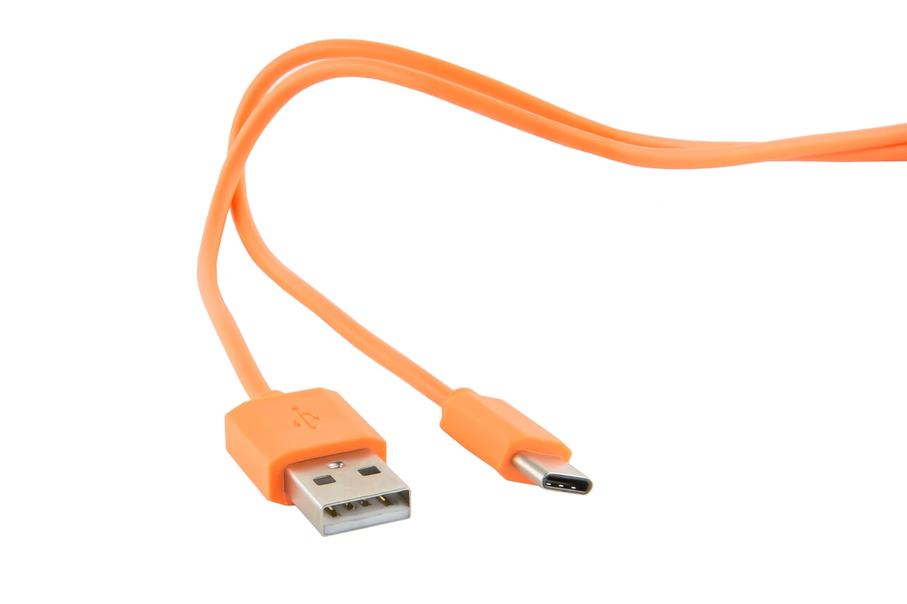 

Кабель USB-USB Type-C, 1м, оранжевый Red Line