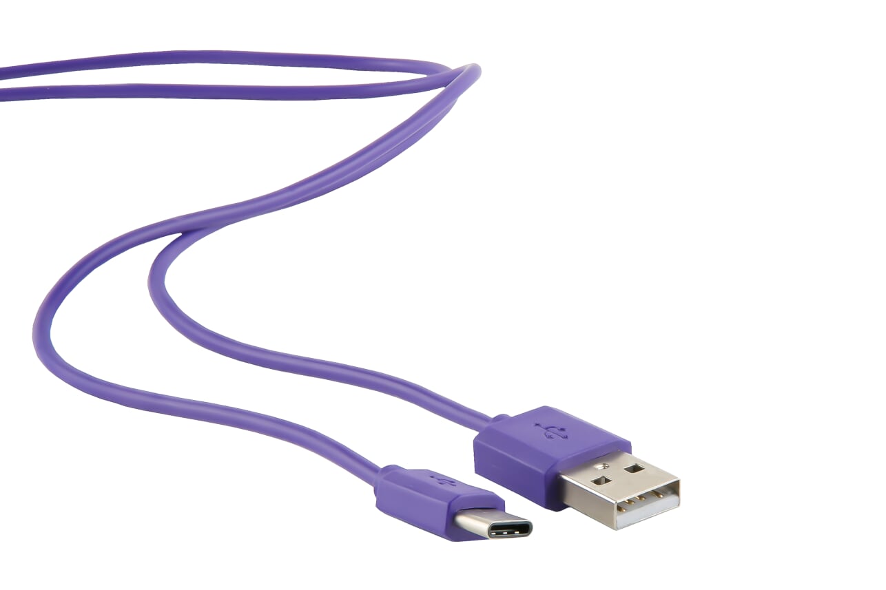 

Кабель USB-USB Type-C, 1м, фиолетовый Red Line